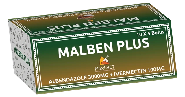 MALBEN PLUS (ALBENDAZOLE + IVERMECTIN) hover